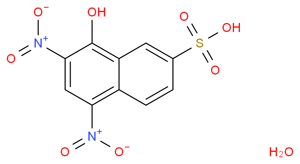 8-hydroxy-5,7-dinitronaphthalene-2-sulfonic acid hydrate_分子结构_CAS_483-84-1