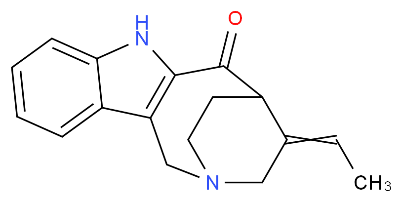 14-ethylidene-1,10-diazatetracyclo[11.2.2.0<sup>3</sup>,<sup>1</sup><sup>1</sup>.0<sup>4</sup>,<sup>9</sup>]heptadeca-3(11),4,6,8-tetraen-12-one_分子结构_CAS_100414-81-1