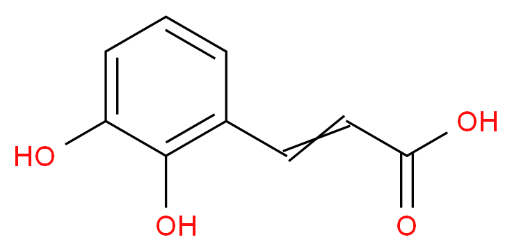 2,3-Dihydroxycinnamic acid_分子结构_CAS_31082-90-3)