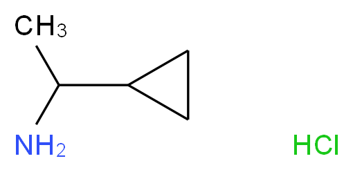 1-cyclopropylethan-1-amine hydrochloride_分子结构_CAS_42390-64-7