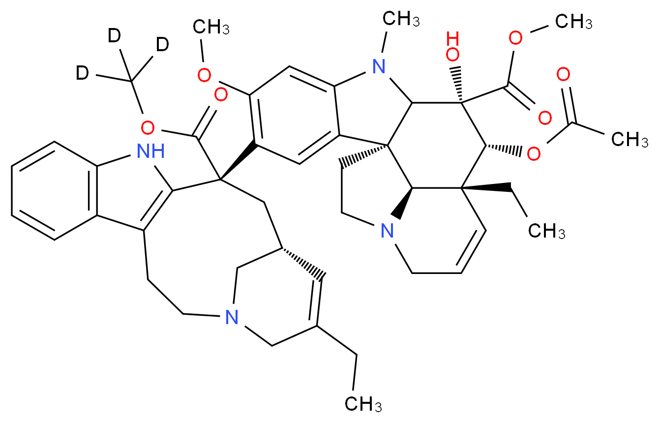 Anhydro Vinblastine-d3 Disulfate Salt_分子结构_CAS_)