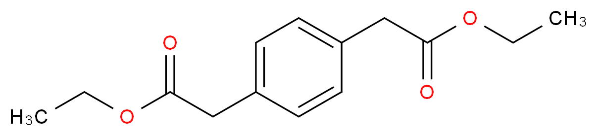 ethyl 2-[4-(2-ethoxy-2-oxoethyl)phenyl]acetate_分子结构_CAS_36076-26-3