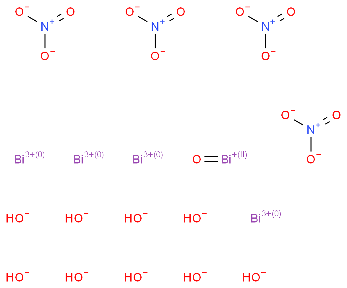 BISMUTH SUBNITRATE_分子结构_CAS_1304-85-4)