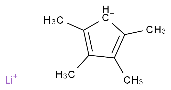 lithium(1+) ion 2,3,4,5-tetramethylcyclopenta-2,4-dien-1-ide_分子结构_CAS_82061-21-0