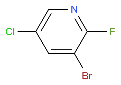 3-bromo-5-chloro-2-fluoropyridine_分子结构_CAS_884494-87-5