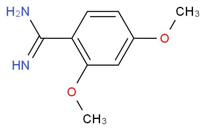 2,4-Dimethoxy-benzamidine_分子结构_CAS_32048-19-4)