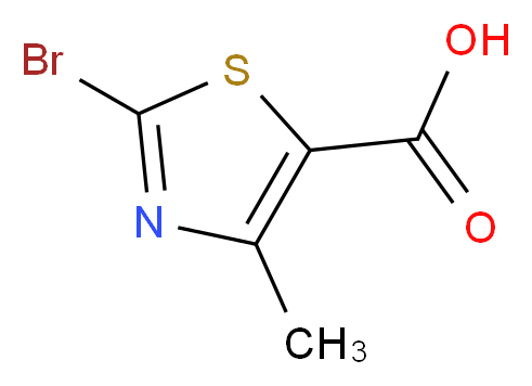 2-bromo-4-methyl-1,3-thiazole-5-carboxylic acid_分子结构_CAS_40003-41-6)