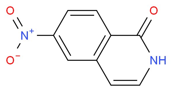 6-nitro-1,2-dihydroisoquinolin-1-one_分子结构_CAS_928032-23-9