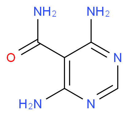 4,6-diaminopyrimidine-5-carboxamide_分子结构_CAS_500897-57-4