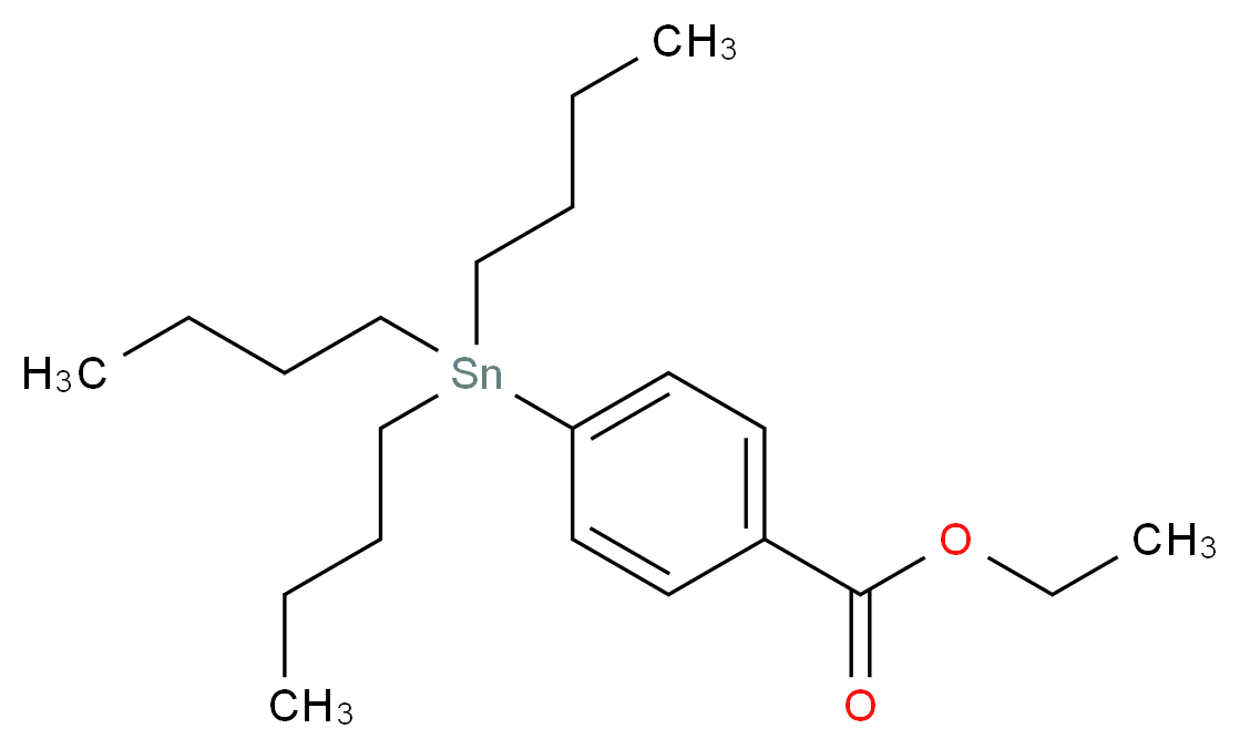 Ethyl 4-(tributylstannyl)benzoate_分子结构_CAS_294210-67-6)