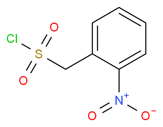 2-硝基-α-甲苯磺酰氯_分子结构_CAS_24974-75-2)