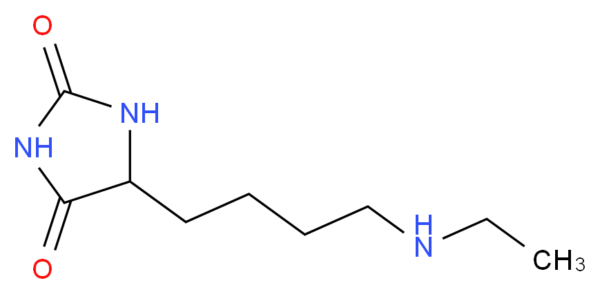 5-[4-(Ethylamino)butyl]hydantoin_分子结构_CAS_805946-35-4)