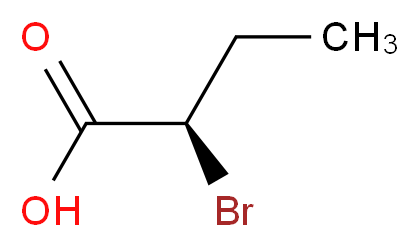 (2R)-2-bromobutanoic acid_分子结构_CAS_2681-94-9