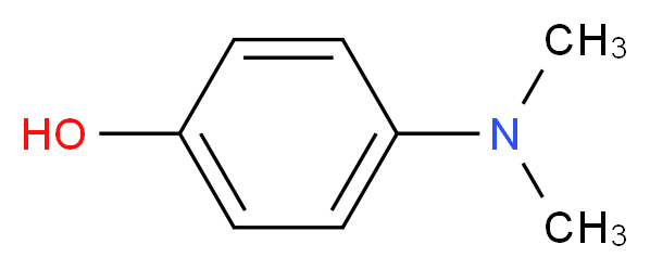 4-(dimethylamino)phenol_分子结构_CAS_619-60-3
