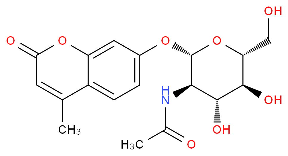 4-Methylumbelliferyl N-acetyl-β-D-glucosaminide_分子结构_CAS_)