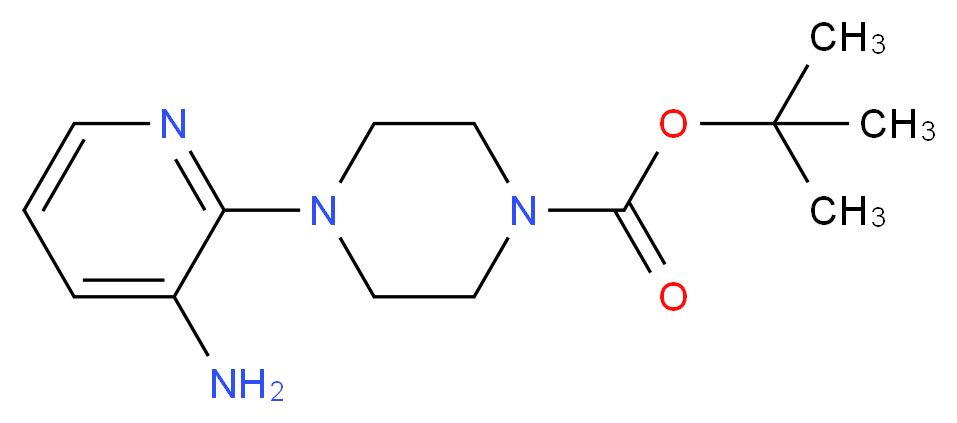 tert-butyl 4-(3-aminopyridin-2-yl)piperazine-1-carboxylate_分子结构_CAS_111669-25-1