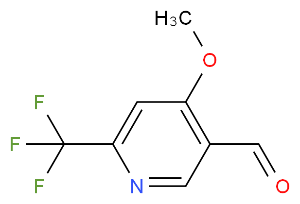 4-methoxy-6-(trifluoromethyl)pyridine-3-carbaldehyde_分子结构_CAS_1196153-81-7