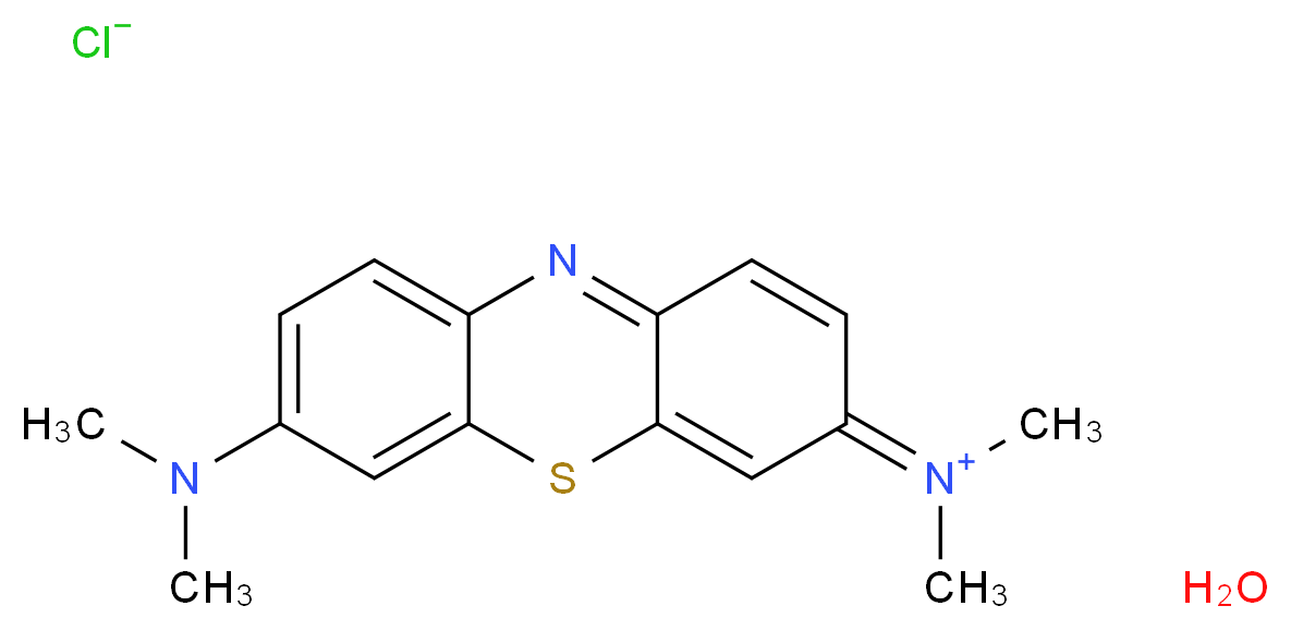 7-(dimethylamino)-N,N-dimethyl-3H-phenothiazin-3-iminium hydrate chloride_分子结构_CAS_122965-43-9