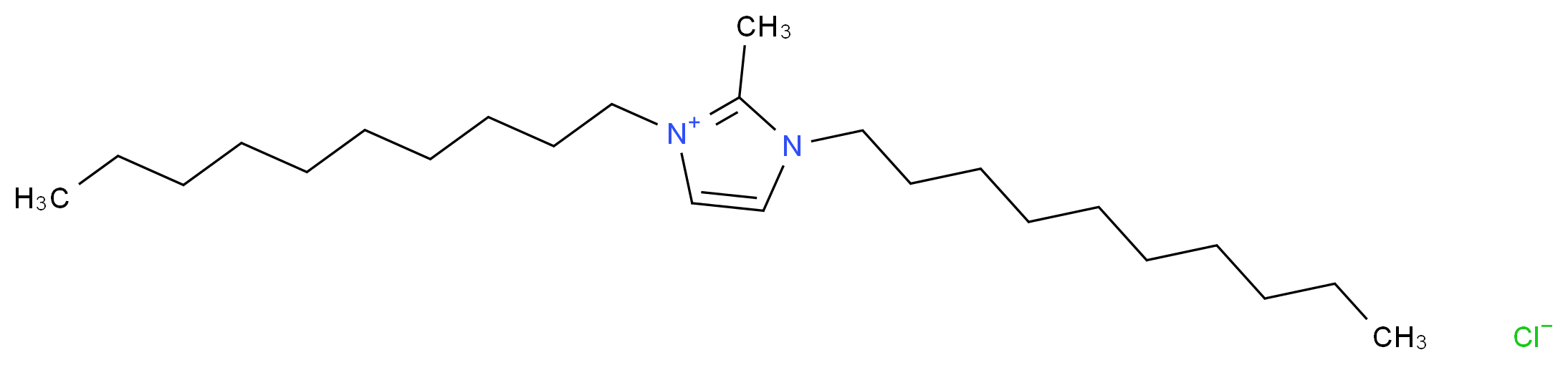 1,3-didecyl-2-methyl-1H-imidazol-3-ium chloride_分子结构_CAS_)