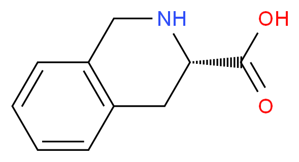 (3S)-1,2,3,4-tetrahydroisoquinoline-3-carboxylic acid_分子结构_CAS_74163-81-8