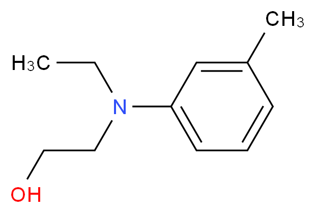 2-[ethyl(3-methylphenyl)amino]ethan-1-ol_分子结构_CAS_91-88-3