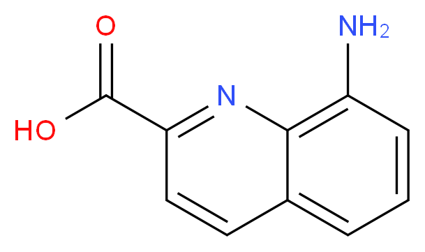 8-aminoquinoline-2-carboxylic acid_分子结构_CAS_91289-36-0)