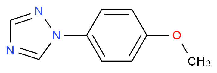 1-(4-methoxyphenyl)-1H-1,2,4-triazole_分子结构_CAS_68377-33-3