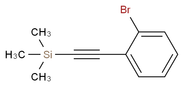 (2-溴苯基乙炔基)三甲基硅烷_分子结构_CAS_38274-16-7)