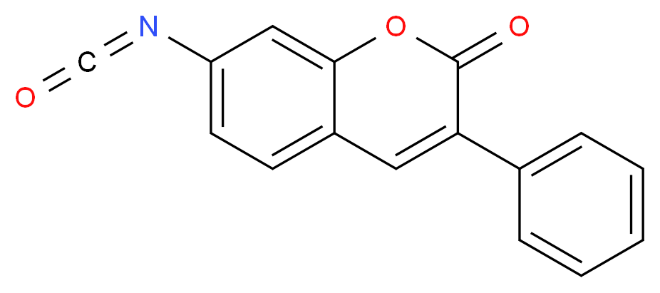 7-isocyanato-3-phenyl-2H-chromen-2-one_分子结构_CAS_55936-32-8