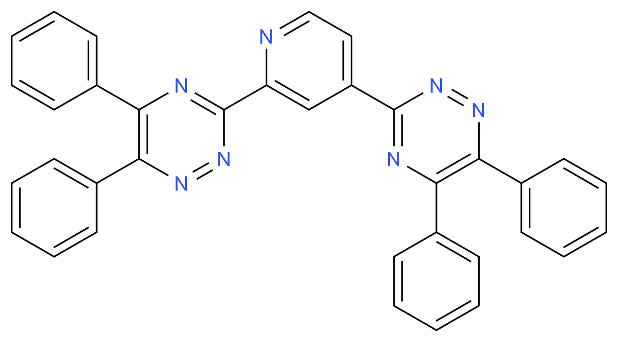 2,4-双(5,6-二苯基-1,2,4-三嗪-3-基)吡啶_分子结构_CAS_35171-26-7)