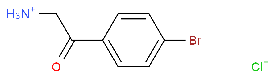 2-氨基-4'-溴苯乙酮 盐酸盐_分子结构_CAS_5467-72-1)