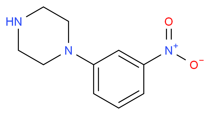 1-(3-nitrophenyl)piperazine_分子结构_CAS_54054-85-2