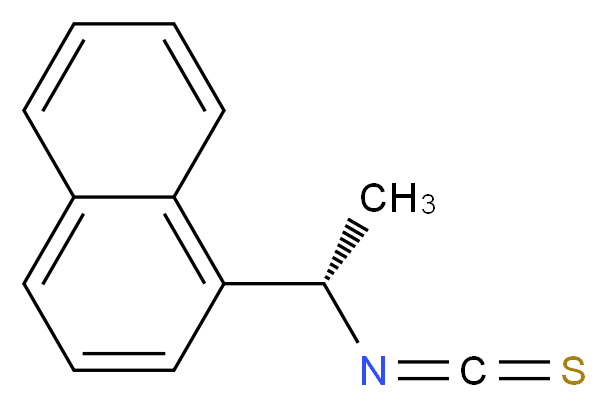 (S)-(+)-1-(1-萘基)乙基 硫代异氰酸酯_分子结构_CAS_131074-55-0)