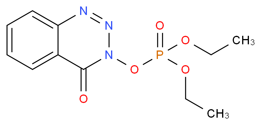 3-(二乙氧基磷酰氧基)-1,2,3-苯并三嗪-4-酮_分子结构_CAS_165534-43-0)