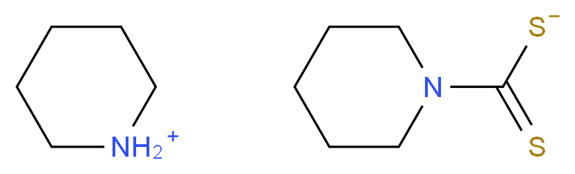 piperidin-1-ium; piperidine-1-carbothioylsulfanide_分子结构_CAS_98-77-1