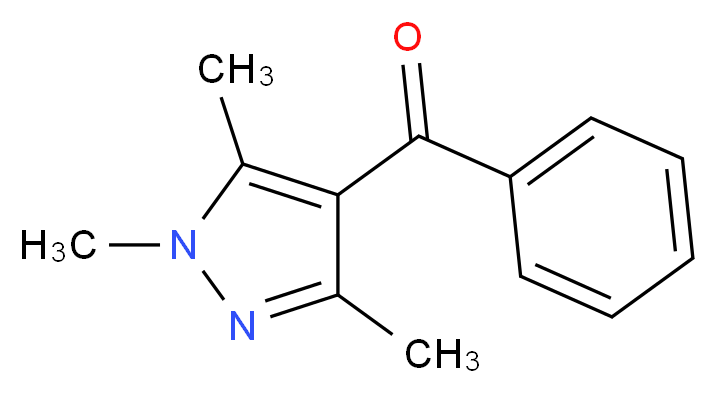 phenyl(1,3,5-trimethyl-1H-pyrazol-4-yl)methanone_分子结构_CAS_31539-68-1)