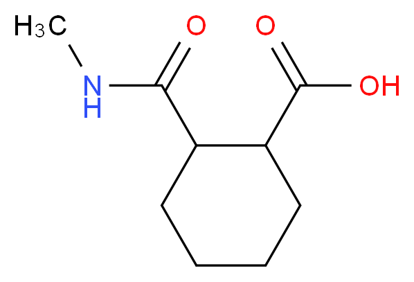 2-(methylcarbamoyl)cyclohexane-1-carboxylic acid_分子结构_CAS_716362-44-6