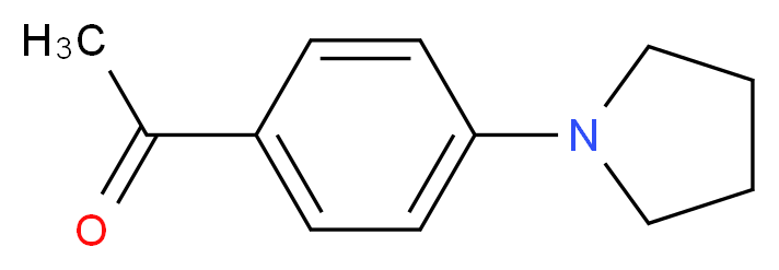 1-[4-(pyrrolidin-1-yl)phenyl]ethan-1-one_分子结构_CAS_21557-09-5