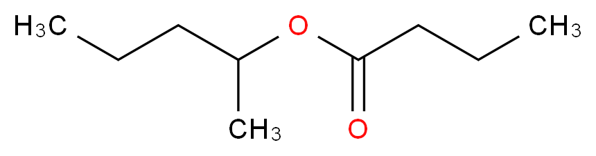丁酸2-戊酯_分子结构_CAS_60415-61-4)