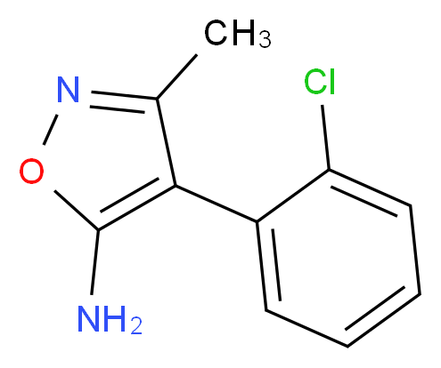 4-(2-Chlorophenyl)-3-methylisoxazol-5-amine_分子结构_CAS_)