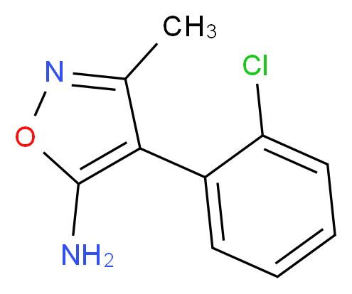 4-(2-chlorophenyl)-3-methyl-1,2-oxazol-5-amine_分子结构_CAS_924871-30-7