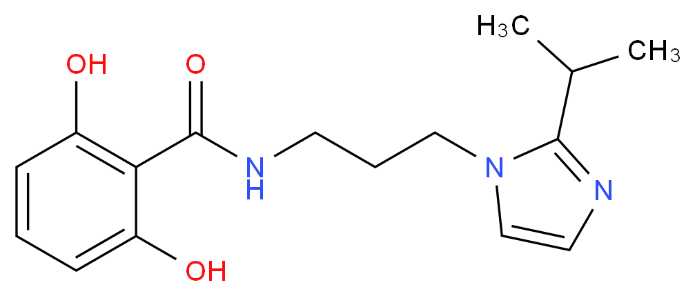 2,6-dihydroxy-N-[3-(2-isopropyl-1H-imidazol-1-yl)propyl]benzamide_分子结构_CAS_)