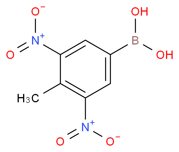 (4-methyl-3,5-dinitrophenyl)boronic acid_分子结构_CAS_28249-49-2