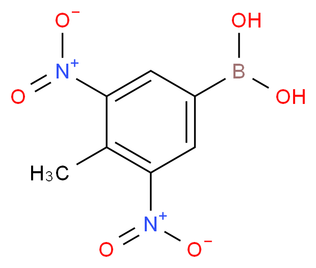 3,5-二硝基-4-甲基苯硼酸_分子结构_CAS_28249-49-2)