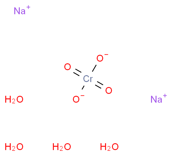 铬酸钠四水合物,试剂级_分子结构_CAS_10034-82-9)