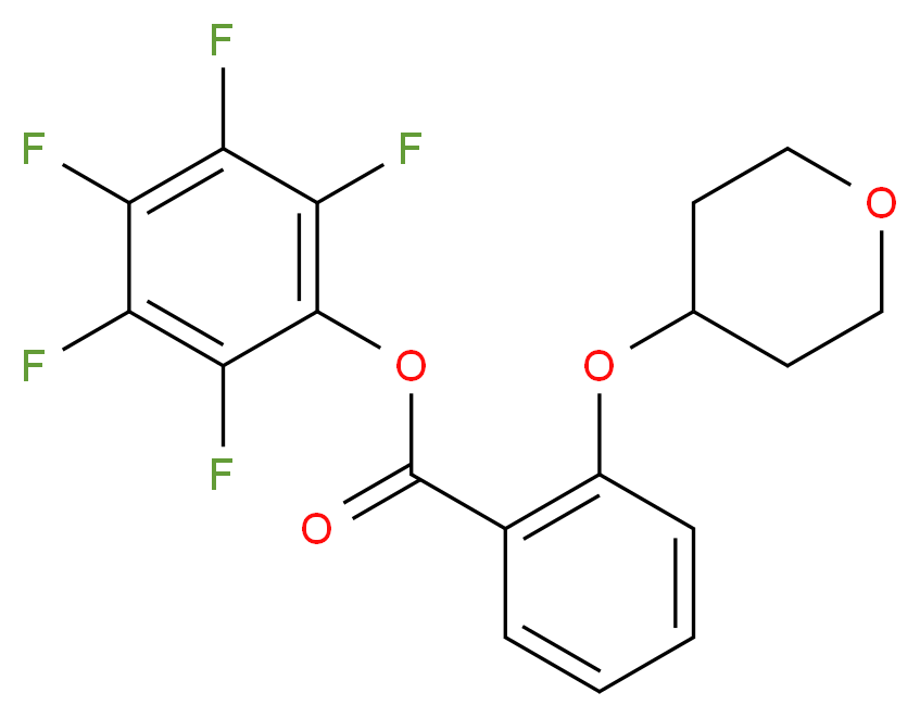 Pentafluorophenyl 2-(tetrahydro-2H-pyran-4-yloxy)benzoate 97%_分子结构_CAS_926921-58-6)