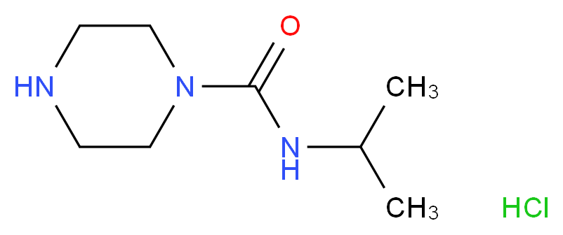 N-(propan-2-yl)piperazine-1-carboxamide hydrochloride_分子结构_CAS_)