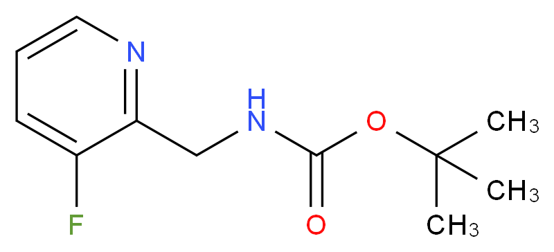 tert-butyl N-[(3-fluoropyridin-2-yl)methyl]carbamate_分子结构_CAS_886851-28-1