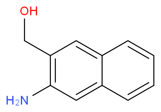 (3-aminonaphthalen-2-yl)methanol_分子结构_CAS_141281-58-5