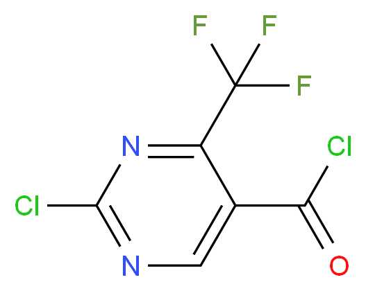 2-Chloro-4-(trifluoromethyl)pyrimidine-5-carbonyl chloride 97%_分子结构_CAS_154934-99-3)